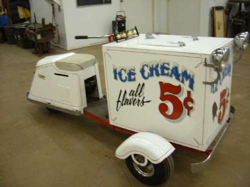 1950's Cushman Ice Cream Cart